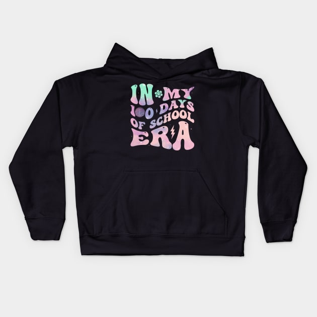 In My 100 Days Of School Era Teacher Kids 100 Days Of School Kids Hoodie by davidwhite